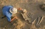 В Черкасской области при прокладке дороги раскопали курган эпохи бронзы