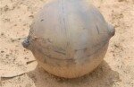 В Намибии нашли неопознанный металлический шар