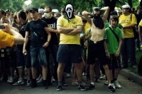 Драка фанатов перед матчем «Анжи»-«Кубань»