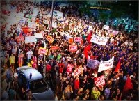 Марш протеста в Израиле: попытка самосожжения