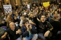 Испанцы протестуют против бюджета-2013
