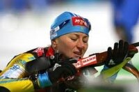 Биатлонистка Валя Семеренко взяла 3 место в Оберхофе